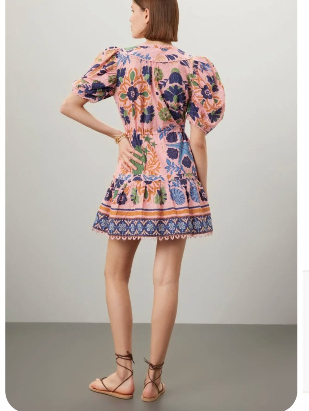 Farm Rio Seashell Mini Dress Size M - Picture 4 of 7